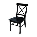 International Concepts Black 36.9 W 22.2 H, Wood Seat C46-613P